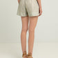 Greek Archaic Kori - Cross Elastic Waistband Shorts