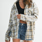 Aemi + Co - Laura Plaid Washed Flannel Button Up Shirt
