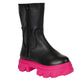 Urbnkicks - Men's Double Zipper Back Street Boys Leather Boots