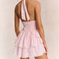 Loveshackfancy - Deanna Teatie Halter Ruffle Mini Dress