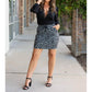 Julia Rose - The Stella Snow Leopard Jogger Skirt