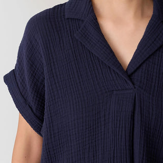 Eileen Fisher - Women's Notch Collar Top