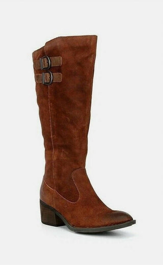 Born - Women's Suede Leather Distressed Tall Boots