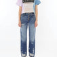 Kancan - High Rise Relaxed Straight Leg Crop Jeans