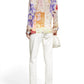 Johnny Was - Cosmo Lauren Floral-Print Patchwork Blouse