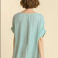 Umgee - Animal Jacquard Dolman Sleeve Top