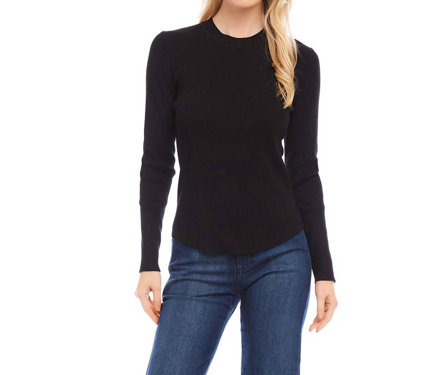 Karen Kane - Ribbed Crewneck Sweater