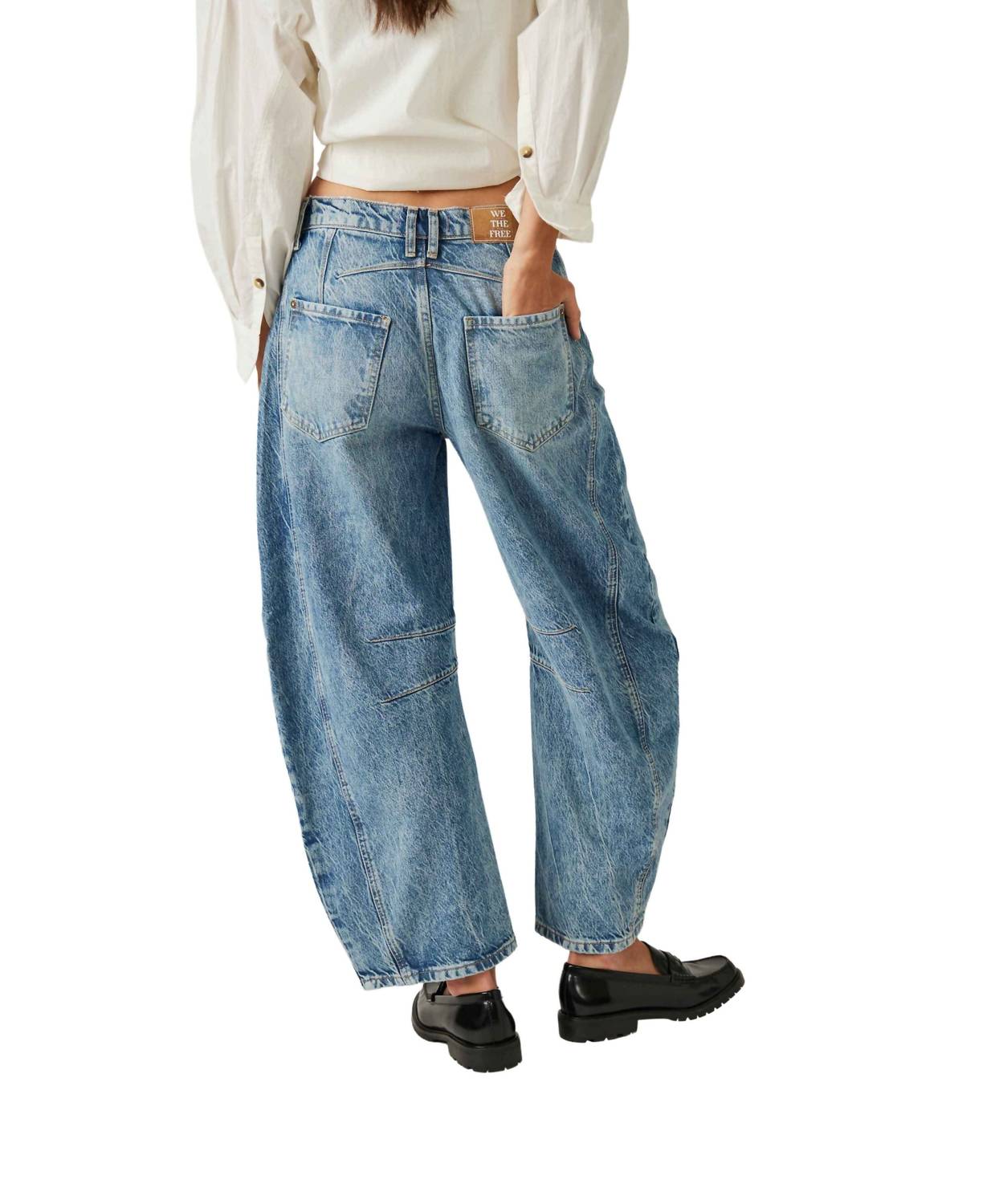 Free People - Good Luck Mid Rise Barrel Jeans