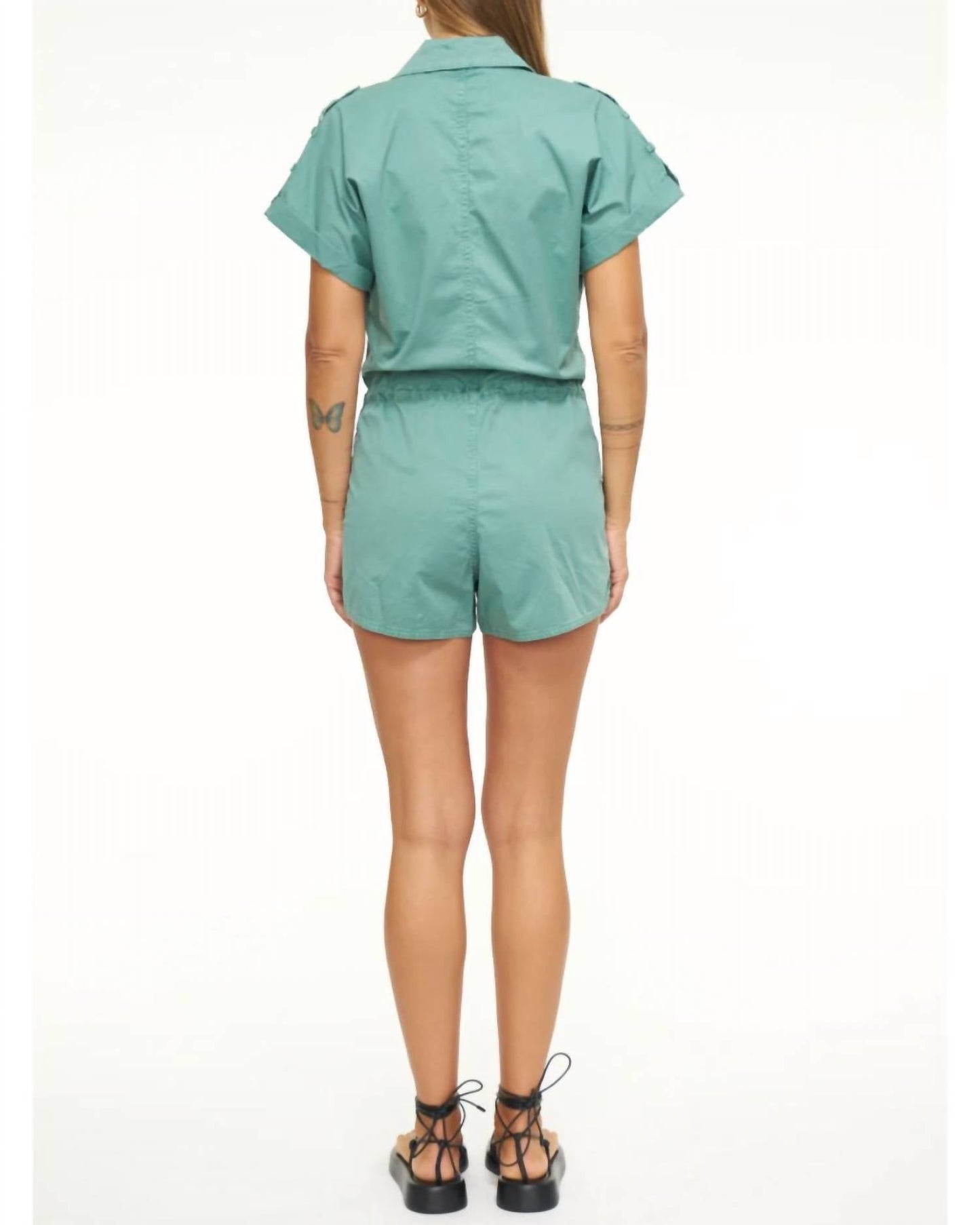 Pistola - Meg Short Sleeve Zip Front Romper