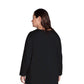 On The Plus Side - Jersey Long Sleeve V-Neck Tee - Plus
