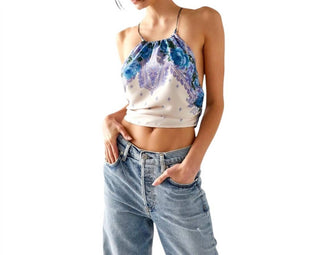Free People - Silk Scarf Top With Chain Straps