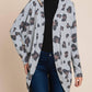 Bombom - Animal Print Knit Cardigan