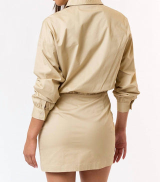 Blue Blush - Sleek Simple Mini Dress