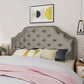 Luella Button Tufted Upholstered Headboard