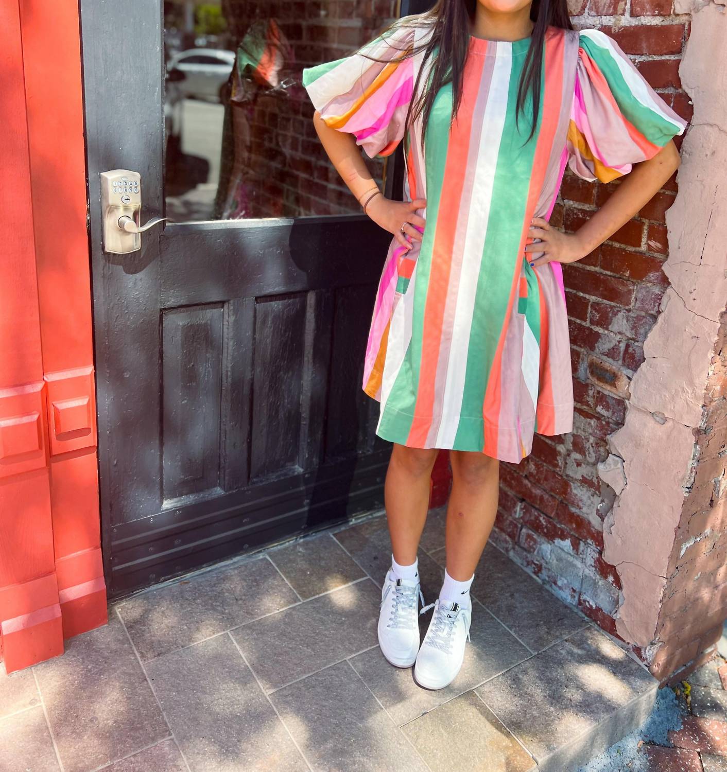 Entro - Fall Candy Stripe Dress