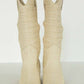 Mia Shoes - Women's Jenah Leather Raffia Boots
