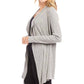 Karen Kane - Ribbed Drape Front Cardigan
