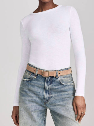 Enza Costa - Textured Rib Crew Tee