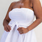 The Curve La - Plus Size Knit Tube Maxi Dress With Self Belt