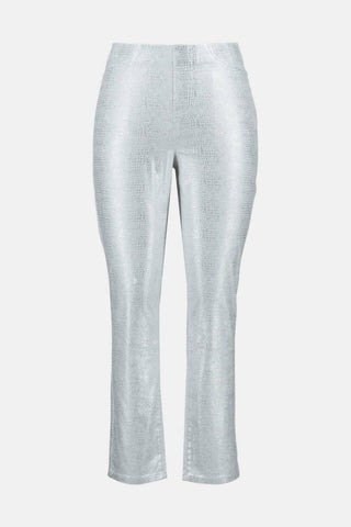 Joseph Ribkoff - Metallic Slim Crop Pants