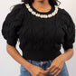 Mable - Pearl And Rhinestone Cable Knit Crop Sweater