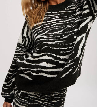 Bluivy - Wild at Heart Zebra Sweater