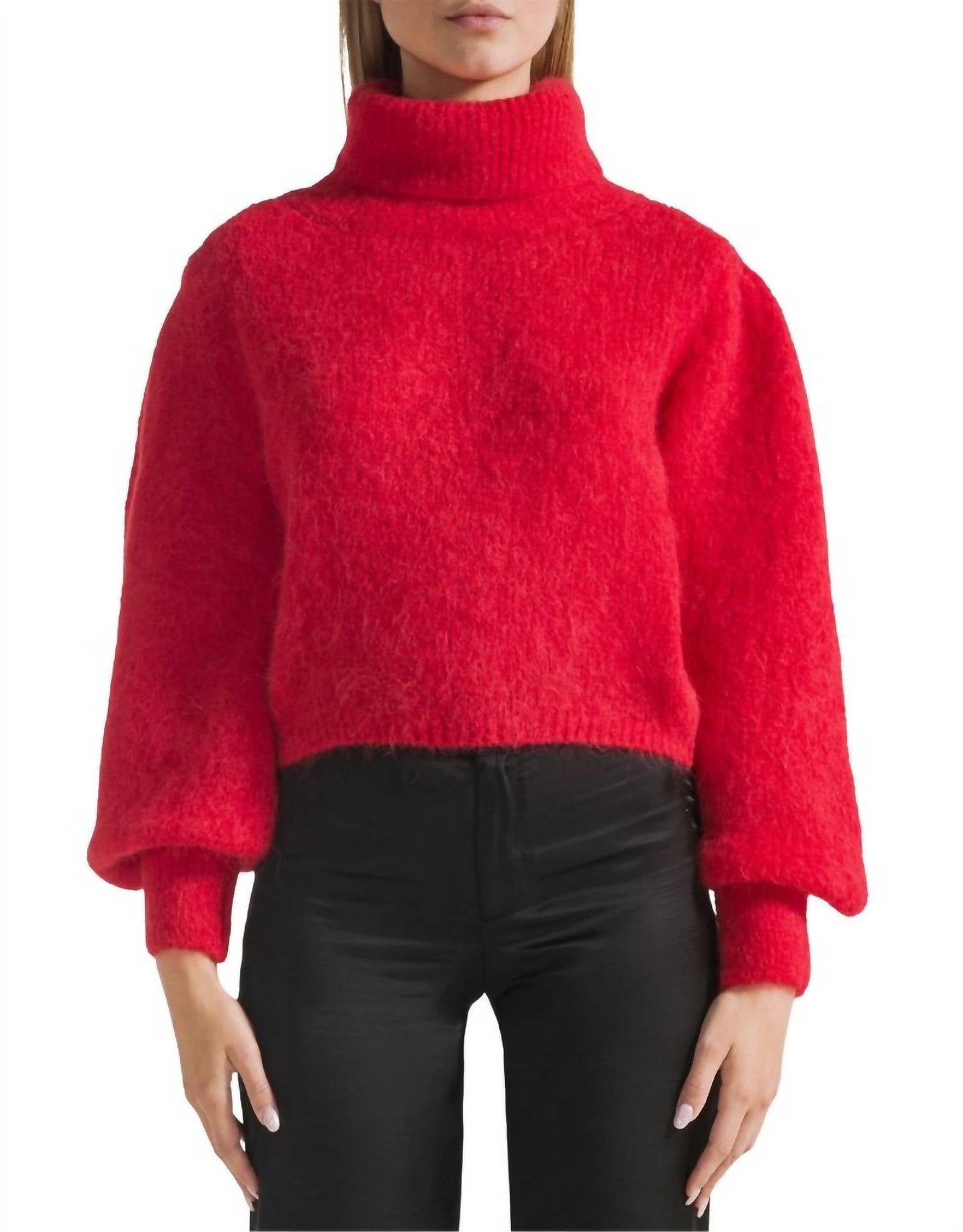 Americandreams - Piro Rollneck Alpaca Long Sleeves Sweater