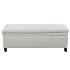 Juliana - Storage Ottoman With Birch Legs