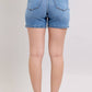 Judy Blue - Two Button Mid Length Dad Shorts