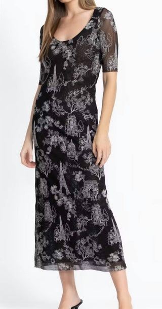 Johnny Was - maya mesh Midi Dress