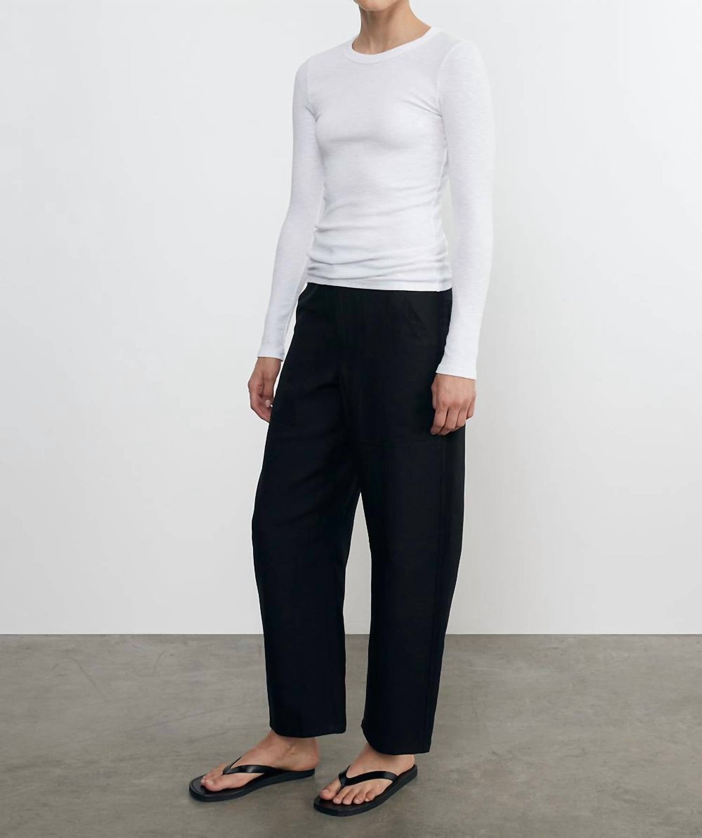 Enza Costa - Women's Textured Knit Crew Top