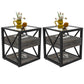 Set of 2 Modern End Tables with Drawer - Nightstand