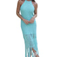 Mable - Crochet Knit Midi Dress