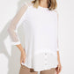 Joseph Ribkoff - Button Detail High-low Hem Top