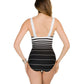 Miraclesuit - Right Down The Line Square Neck Underwire One Piece