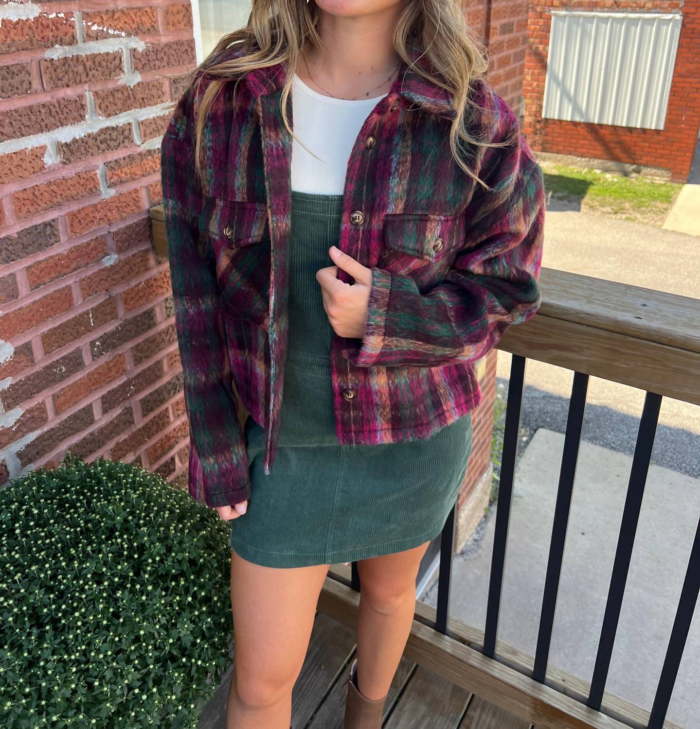 Entro - Oaklee Plaid Shacket