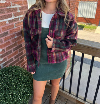 Entro - Oaklee Plaid Shacket