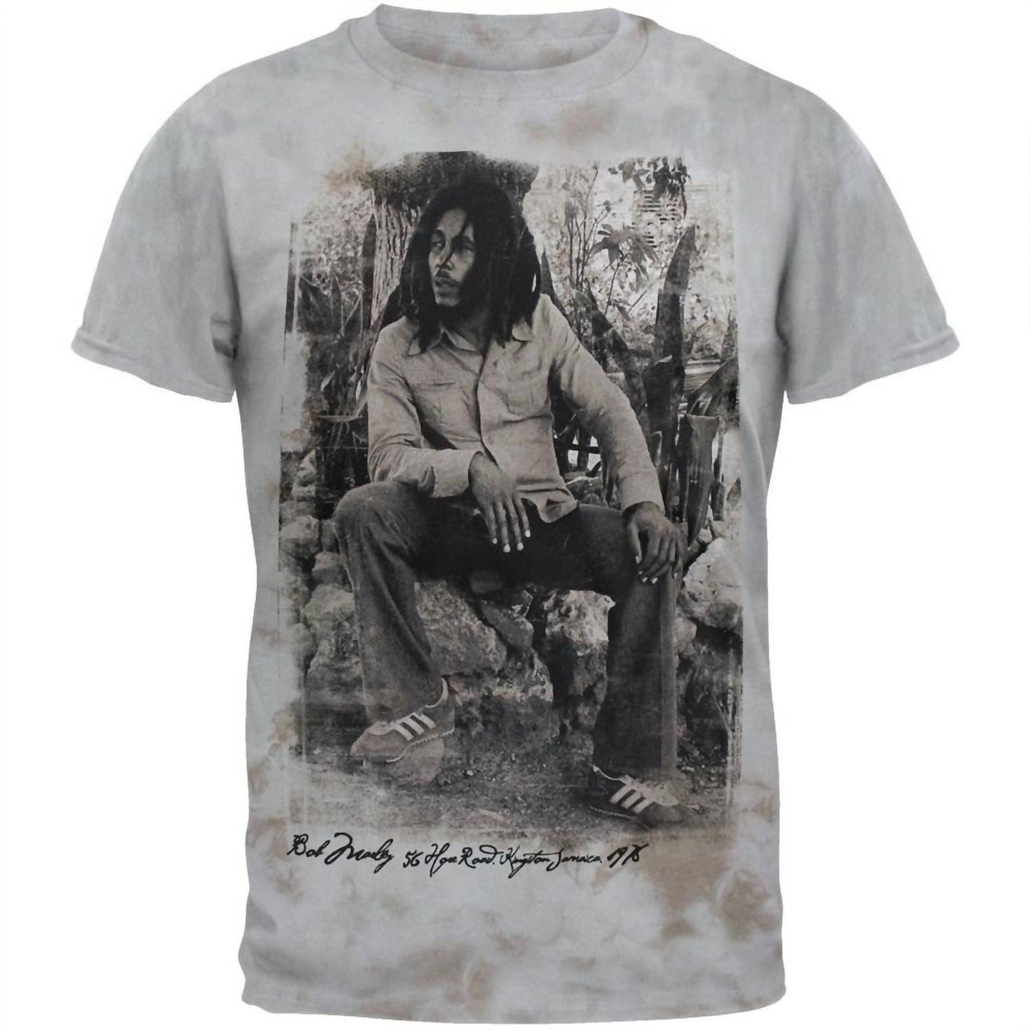 Bob Marley - Men's Kingston Chemical Wash Soft T-shirt