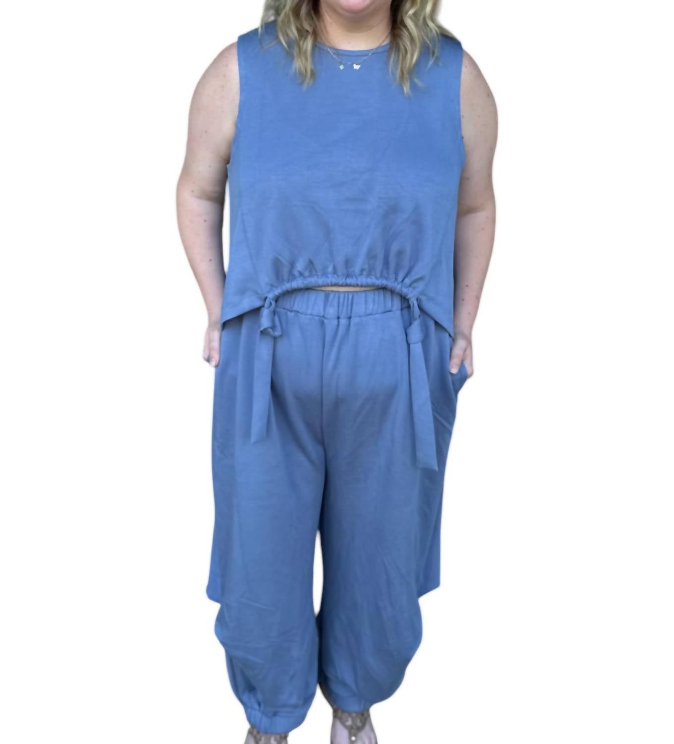 Davi & Dani - Harlow Sleeveless Top And Pants Set