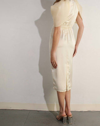 Mulla - Big Sheer Sleeve Midi Dress