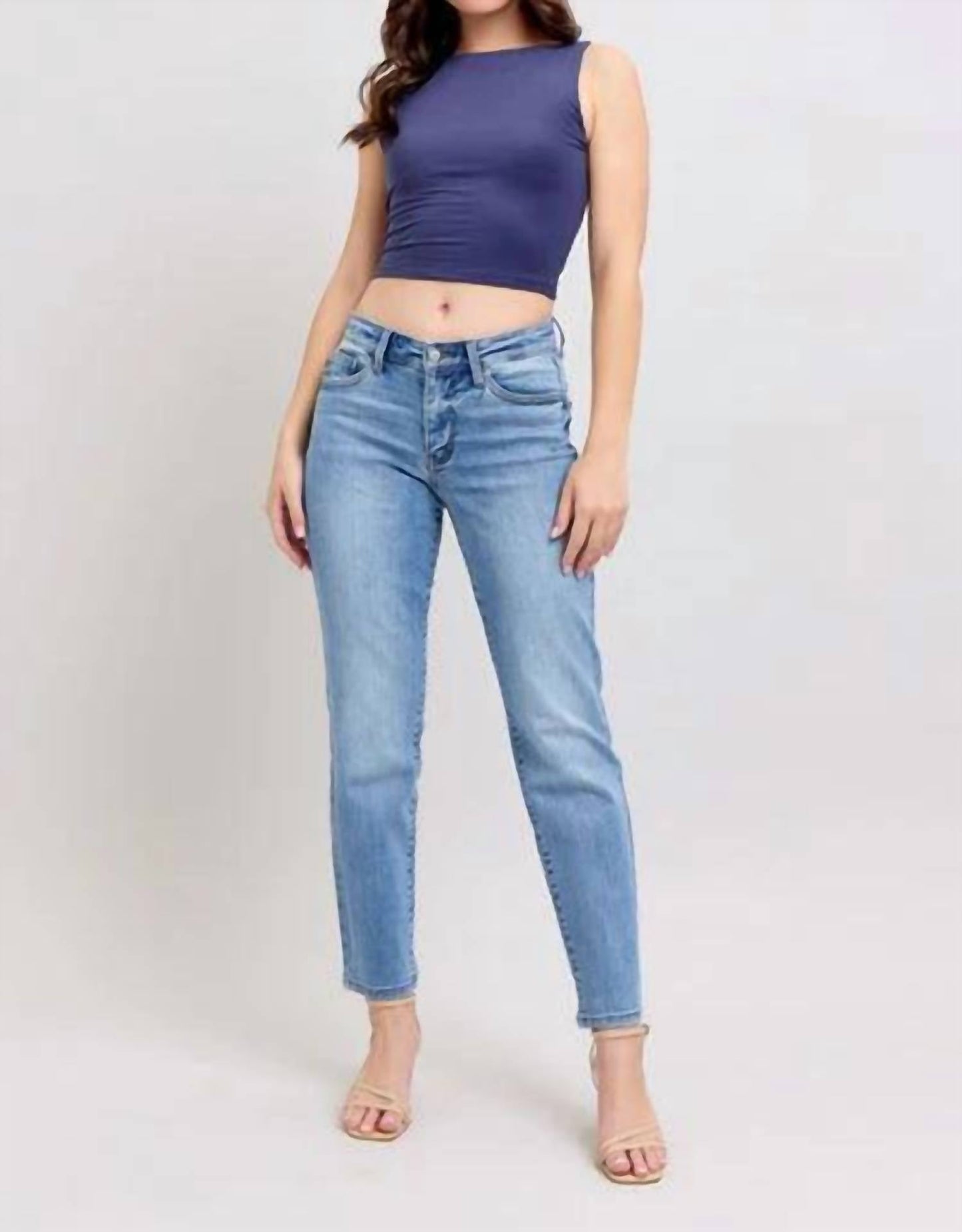 Judy Blue - Mid Rise Slim Fit Jean With Cell Pocket