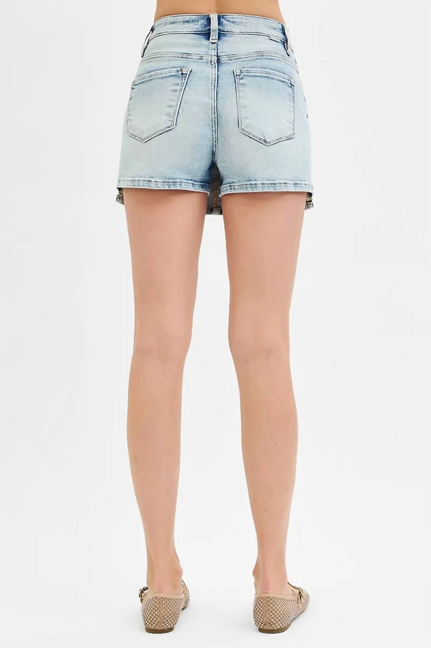 Trendsi - Risen Full Size High Rise Button Down Skorts Plus Size