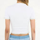 Christopher Esber - Sheer Overlay Loophole Ribbed Baby Tee