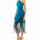 Nicole Miller - Sylvie Stretch Crepe Fringed Sheath Dress