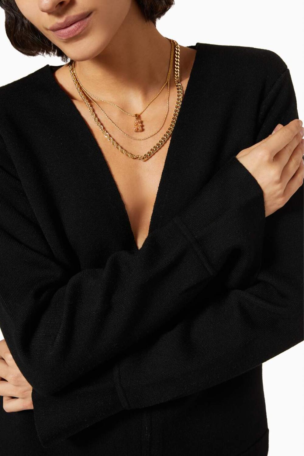 Crystal Haze - DOUBLE ROPE CHAIN NECKLACE