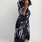The Curve La - Plus Size Knit Off The Shoulder Wide Leg Jumpsuit