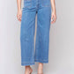 Charlie B - Mid-rise Cropped Flare Patch Pocket Pant
