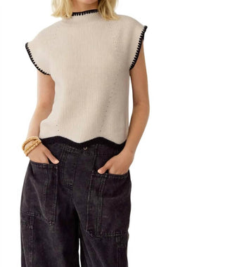 Entro - Madison Cap Sleeve Sweater Top