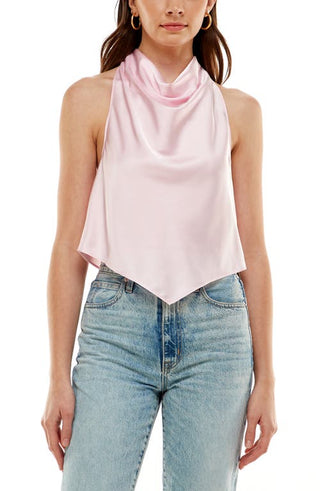 WAYF Piper Halter Tank - Blush