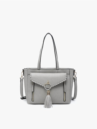 Jen & Co. - Women's Jordyn Whipstitch Pocket Tote Bag